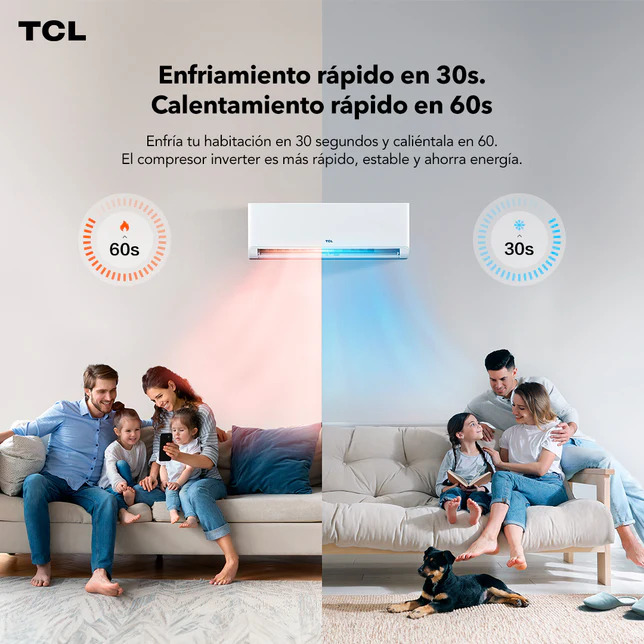 TCL MODELO INVERTER R32 AIRE ACONDICIONADO SPLIT 18000 BTU INVERTER FRIO/CALOR