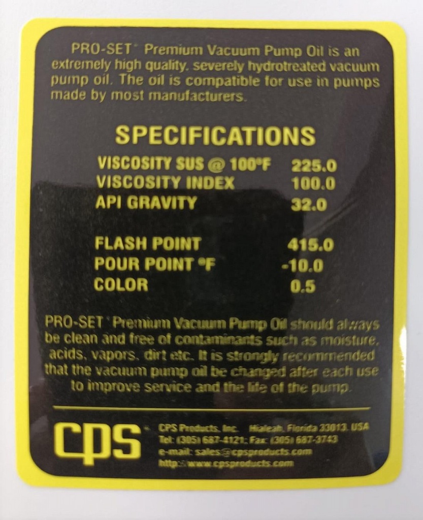 ACEITE PARA BOMBA 0.95 LTS CPS