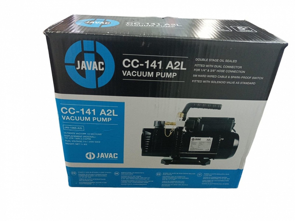 BOMBA DE VACIO DOBLE ETAPA 5,3 CFM - JAVAC