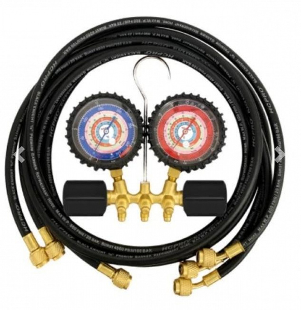 MANOMETRO HCPRO 80mm (Mangueras negras)