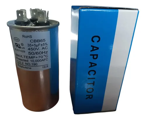 Capacitor de partida Duo 35UF 450VAC + 5 UF