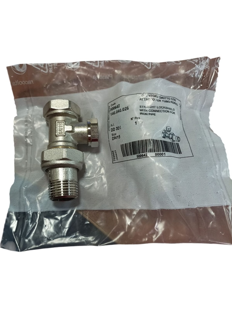 UNION RECTA RADIADOR REG. 1/2"