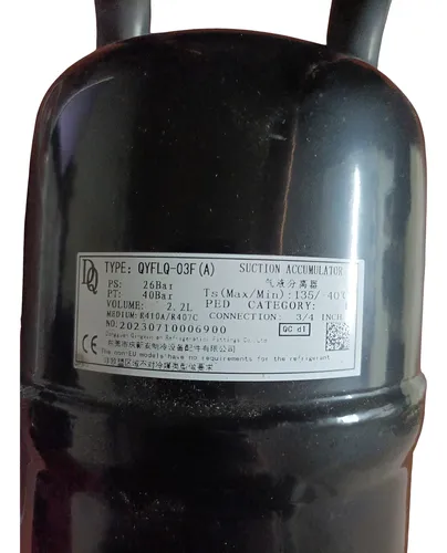Acumulador de succion de aceite R407c y R410a