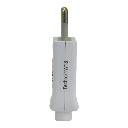 Enchufe Macho Blanco 2P+T 10 Amp 250v bco