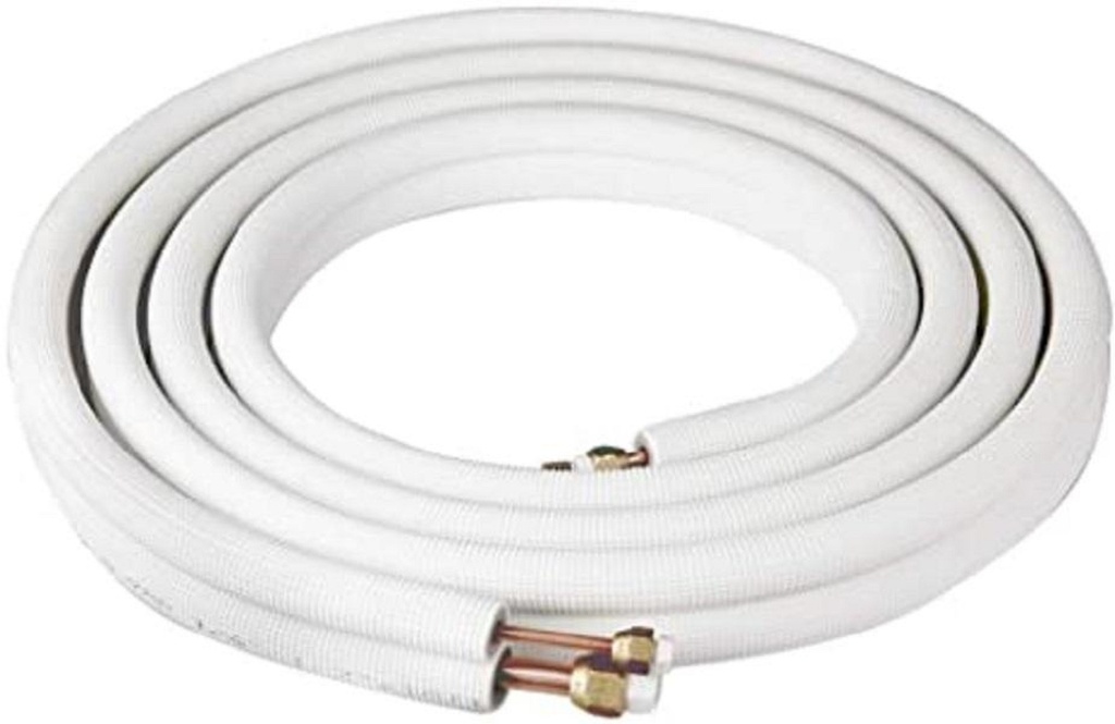 KIT CAÑERIAS DE REFRIGERACION 1/4 Y 3/8 5MT C/TUERCAS AISLACION 0.8MM