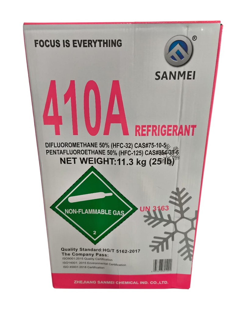 Refrigerante Sanmei R-410 de 11,3 KG