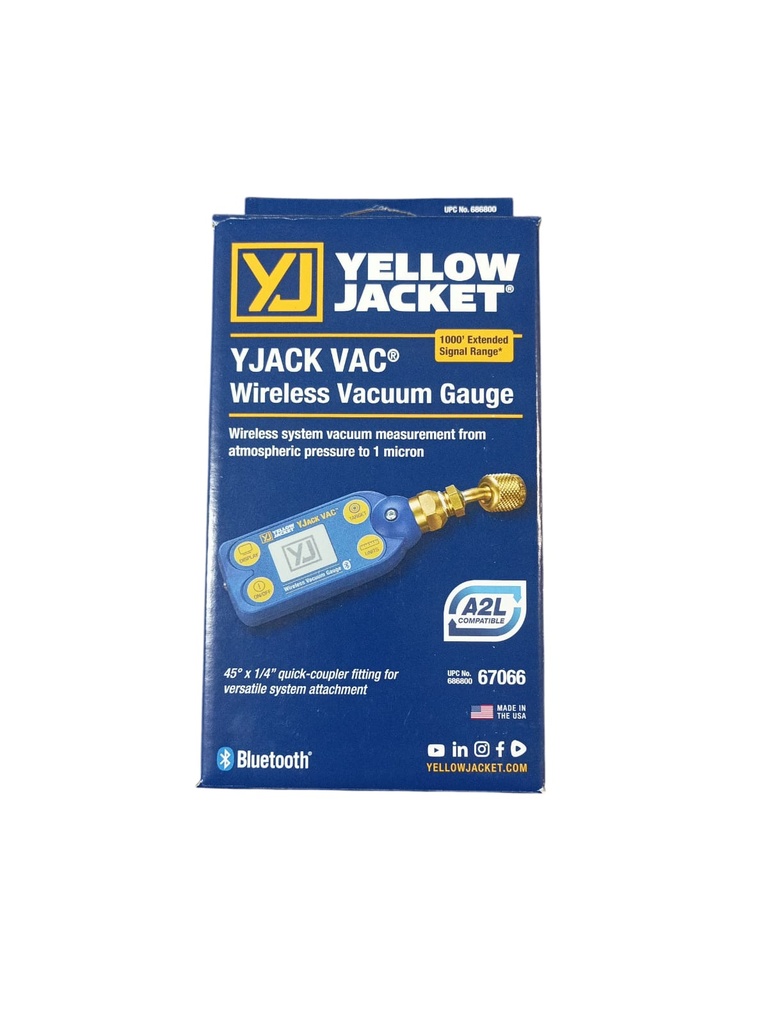 VACUOMETRO YELLOW WIRELESS OMNI GAUGE 1/4"
