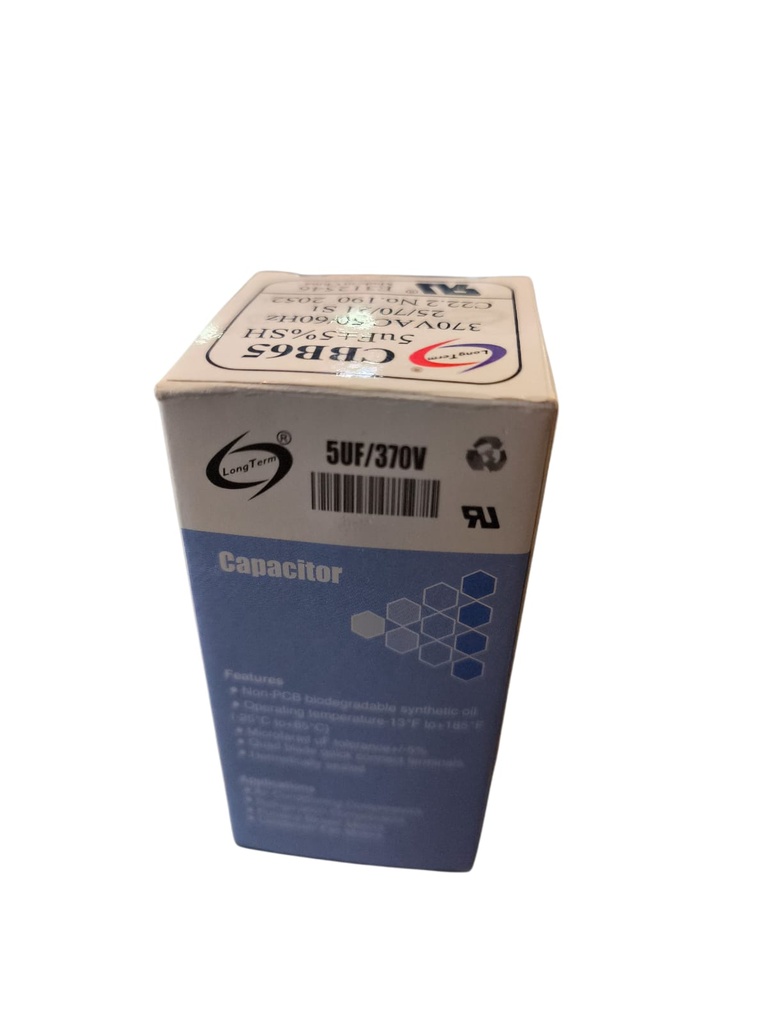 Capacitor de partida 5MF 370VAC