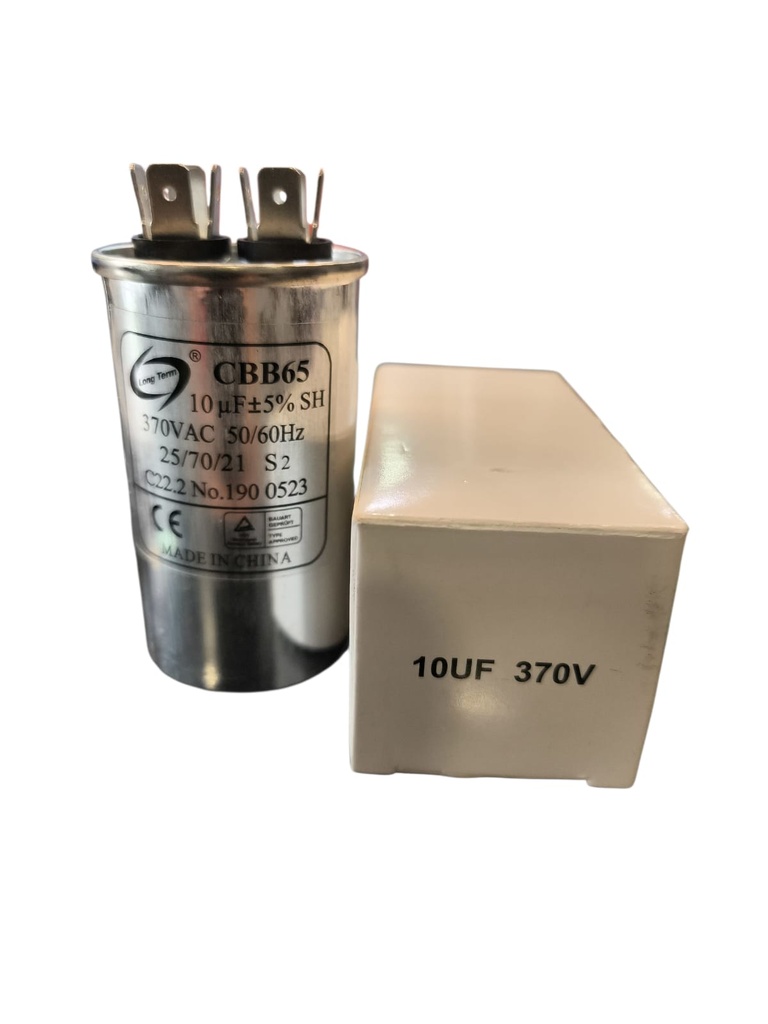 Capacitor de partida10MFD 370VAC
