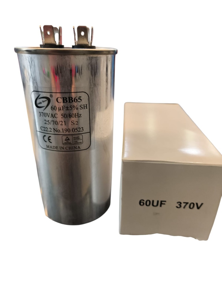 Capacitor de partida 60MFD 370VAC 60