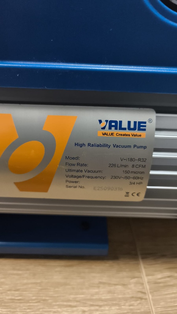 BOMBA VACIO 8 CFM VALUE R32