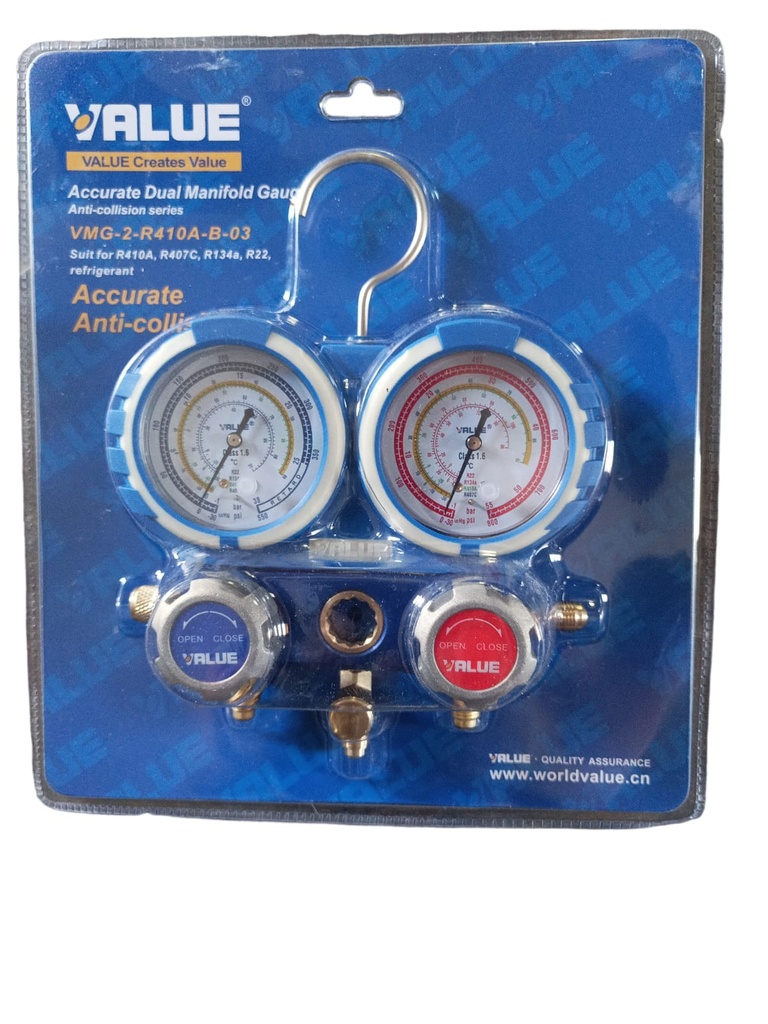 VALUE MANOMETRO 68MM (DISPLAY) *CON* MANGUERA R410