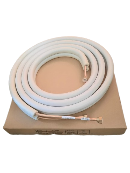 Kit Cañerías de Refrigeración 3/8 Y 3/4 5MT C/Tuercas Aislación 0.8MM