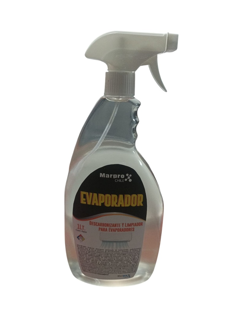 Descarbonizante y Limpiador MARPRO Evaporadores Unidad Exterior AC. Envase 1 Litro C/Gatillo