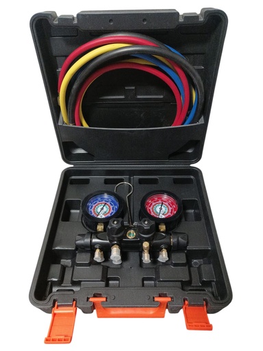 [AT-F4M60RYB-H] 4 VALVES FORGET ALUMINIUM MANIFOLS R32-R410 R134 R22 ABLTEK