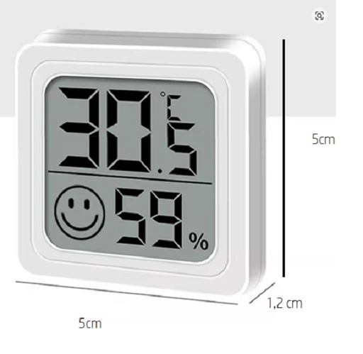 [GLC0768-ZHA] Mini Termómetro Digital Lcd Higrómetro, Temperatura Ambiente